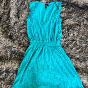 Blue Lace Summer Dress